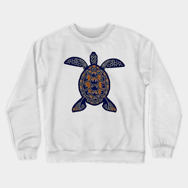 Turtle - Blue Crewneck Sweatshirt by CANJ72